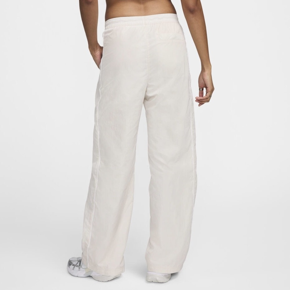 Nike High‎ Rise Full Length Pants Standard Fit Womens Beige Size M - Picture 2 of 11